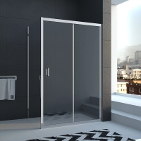 Душевой угол раздвижной прямоугольный RV040-13080-01-C1 1300х800х1850 Цвет профиля Хром Стекло Прозрачное Veconi