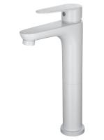 Смеситель для раковины высокий WONZON & WOGHAND ALFA, Белый матовый (WW-A40232-MW)