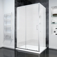Душевой угол раздвижной прямоугольный RV055M-140100-07-C8 1400х1000х1950 Цвет профиля Хром Стекло Матовое Veconi