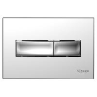 Кнопка смыва механическая, 2 режима     Кнопка для инсталляции VIS-450 245x164,5x10 VFP-732CH цвет хром Vincea