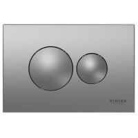 Кнопка смыва механическая, 2 режима     Кнопка для инсталляции VIS-450 246x165x14 VFP-731MG цвет матовый серый Vincea