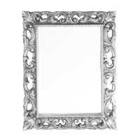 Зеркало прямоугольное ажурное H75xL95xP3 cm,серебро