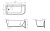 Угловая, овальная акриловая ванна в комплекте со сливом-переливом цвета хром. 1500x730x580 BB712-1500-730-L BelBagno