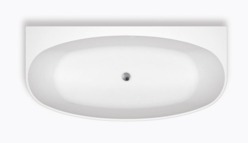 Пристенная, овальная акриловая ванна  1500x780x580 BB83-1500-W0 BELBAGNO